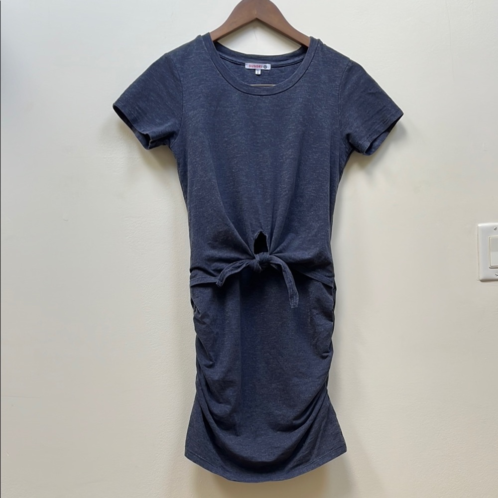Sundry tie-front dress